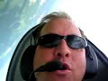 Bucker Jungmann pilot amuses himself rolling vintage biplane.
