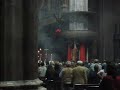 Duomo di Milano. Incendio del \"faro\" per  S. Tecla