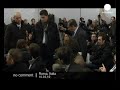 Watch 'Berlusconi bites back as heckler wrecks news conference'