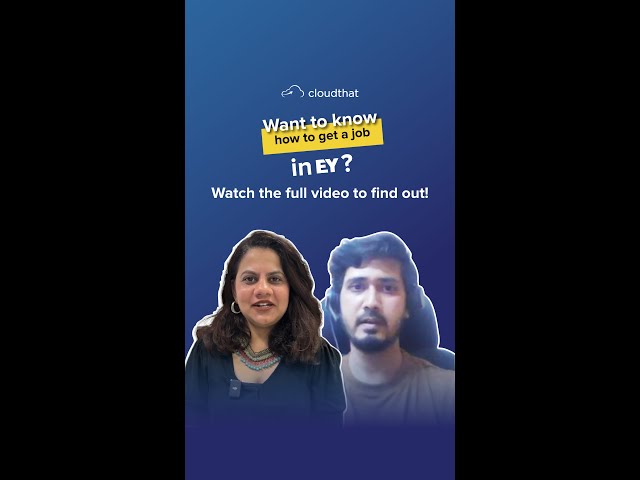 “Will I be good enough to crack a Big 4?”
 If you’ve ever asked yourself this, you’re not alone.

We spoke with Shubham Dubey, Senior Data Scientist at EY, about what his interview experience was really like - and the answer might surprise you. It wasn’t about knowing everything, but about knowing your projects, understanding your use cases, and communicating your thoughts clearly. 

If you’re preparing for a Data Science or AI role, don’t miss this one. Watch the full video now. 

#DataScienceJourney #EYLife #InterviewExperience #GenAI #MachineLearning #CloudComputing