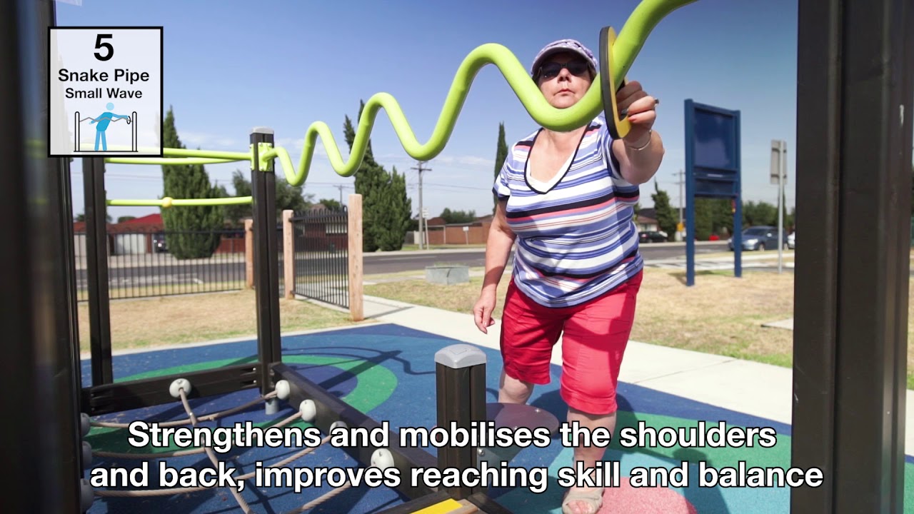 <p>See the seniors exercising according to the program on YouTube</p>
