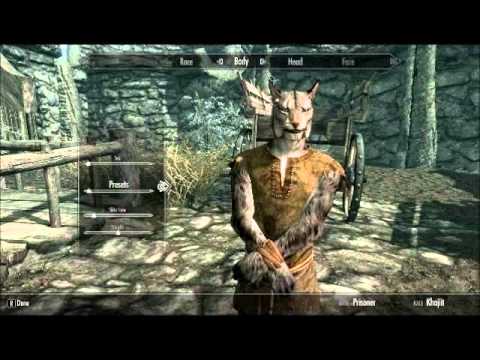 how to name character in skyrim