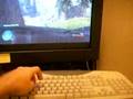 Xbox 360 controller mod showing keyboard