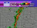Strong storms from the Great Lakes down through Kansas