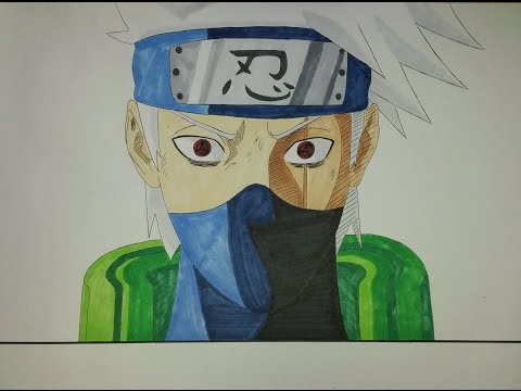 how to draw kakashi