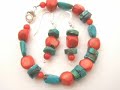 Beginner Jewelry Design - Turquoise and Coral Beginner Jewelry Design - Turquoise and Coral