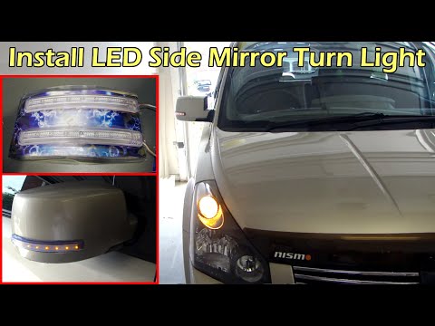 LED Side Mirror Turn Signal Indicator Install on Nissan Quest
