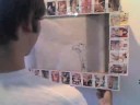 Girly art card installation at Found Gallery