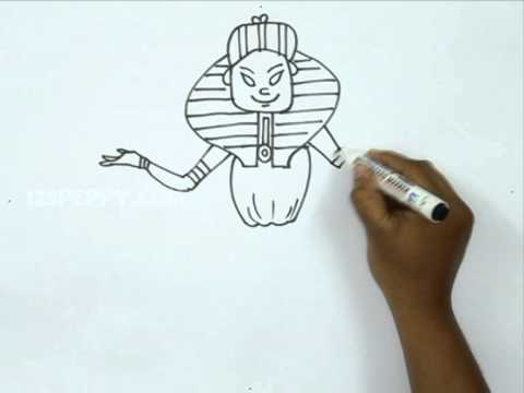 how to draw egyptian