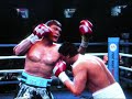 This is an excellent example of sim-boxing, despite the mostly toe to toe action. I tried to fight as realistically as possible against the CPU. There's plenty of infighting here as well as some fine counter punching.