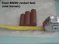 KNSU Propellant rocket test #1