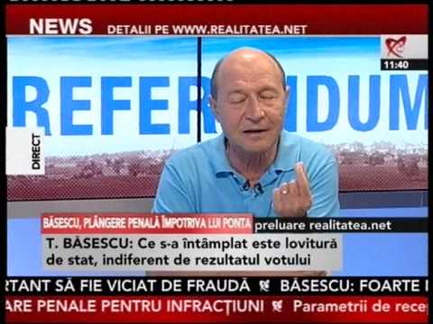 TRAIAN BASESCU LA REALITATEA.NET LIVE