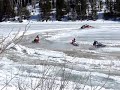 un résumé d'une course de ski-doo de 35 minutes sur l'eau
