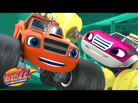 Raceday Rescue w/ Blaze & Watts! | Blaze and the Monster Machines