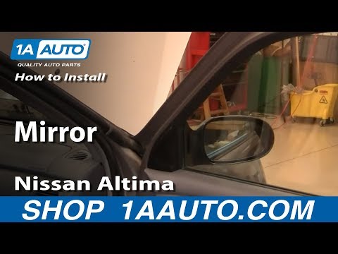 How To Install Replace Side Rear View Mirror Nissan Altima 00-01 1AAuto.com