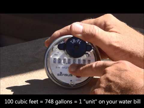 how to read water meter
