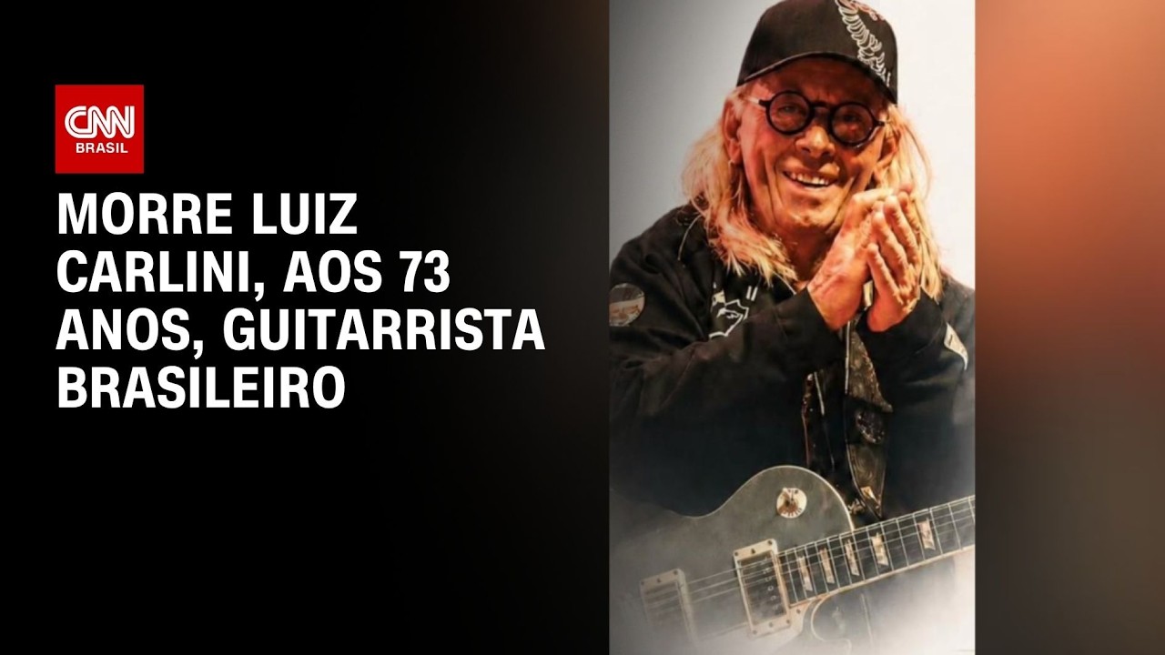 Guitarrista Luiz Carlini morre aos 73 anos em SP | CNN NOVO DIA