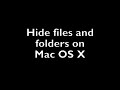 How to hide files on Mac OS X