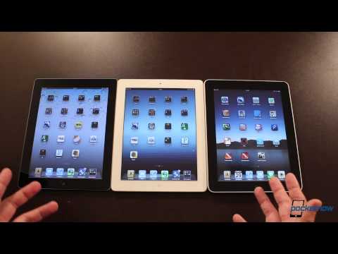ipad 2 - iPad 2012 Review: http://bit.ly/GX76Zr Watch our video comparison of Apple's New iPad, the iPad 2 and their first generation iPad. Filming three tablets wasn...