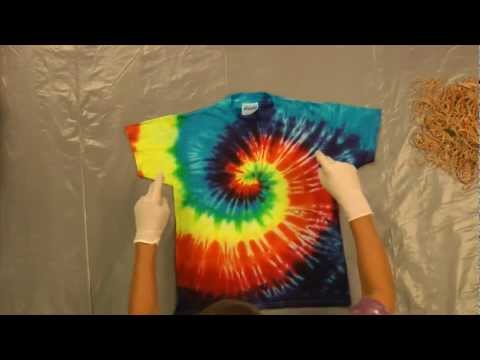 how to tie dye a rainbow t-shirt