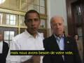 Barack Obama et Joe Biden appellent au vote anticipé (VOSTF)