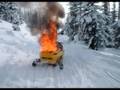 Burning Skidoo mxz