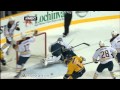 Jordin Tootoo hits Ryan Miller Dec 3, 2011