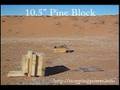 Remington 700 .308 vs 10.5 inch wood block