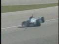 2008-01-06 | Paul Dana fatal crash at Homestead-Miami ~> Paul Dana spins and slides up the rack into the wall where he slides down again and gets hit by another car...Paul Dana indycar champ car indy (00:35)