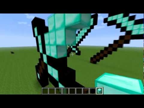 how to make a sword in minecraft