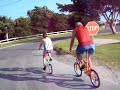 Downtube FS & mini Folding bike riding on Ocracoke