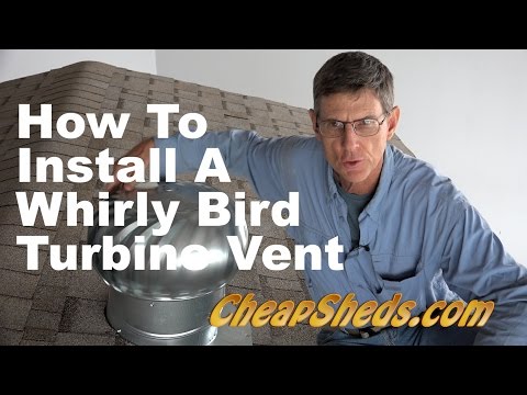 how to install whirlybird roof vent