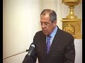 С.В.Лавров.На презентации Калужской области.17.03.09