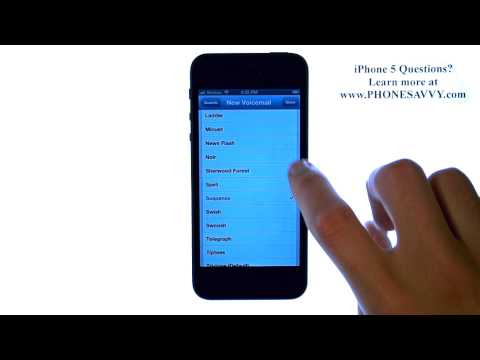 how to change voicemail on iphone 5