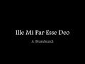 Ille Mi Par Esse Deo - A. Branduardi