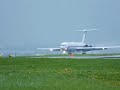 IL-62 Russian state transport take off at RW 24 at schiphol