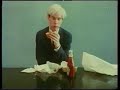 ANDY WARHOL not rolling a joint