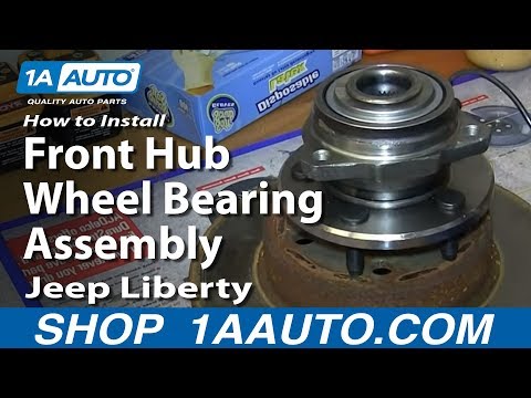 How To Install Replace Front Hub Wheel Bearing Assembly 2002-07 Jeep Liberty