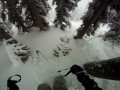 Skiing video - Powder Skiing down the Backside - Stevens Pass