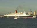 QE2 final transatlantic sailing from Southampton