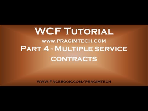 how to do wcf service