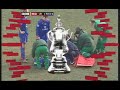 Alan Smith's leg broken after blocking a Riise free kick