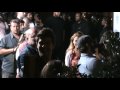 Robin Thicke waves to fans at Save the Music Party in Hollywood