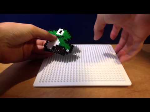Llavero de Yoshi con hamma beads - Haz tus adornos