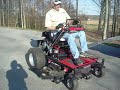 Convertible Mower-Converting and driving away!