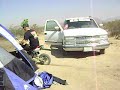 trevis riding his pit bike threw the fire in the morning..... at the end i start running cause a bee was chasing me!!
