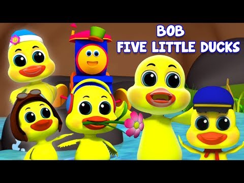 bob den zug | fünf kleine enten | Kinderlieder | Bob The Train | Five Little Ducks | Rhymes For Kids
