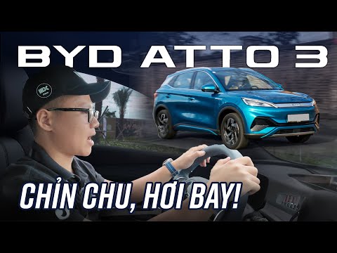 Hết ga BYD Atto 3: Vô lăng tốt, treo vững, tăng tốc hơi bay xe