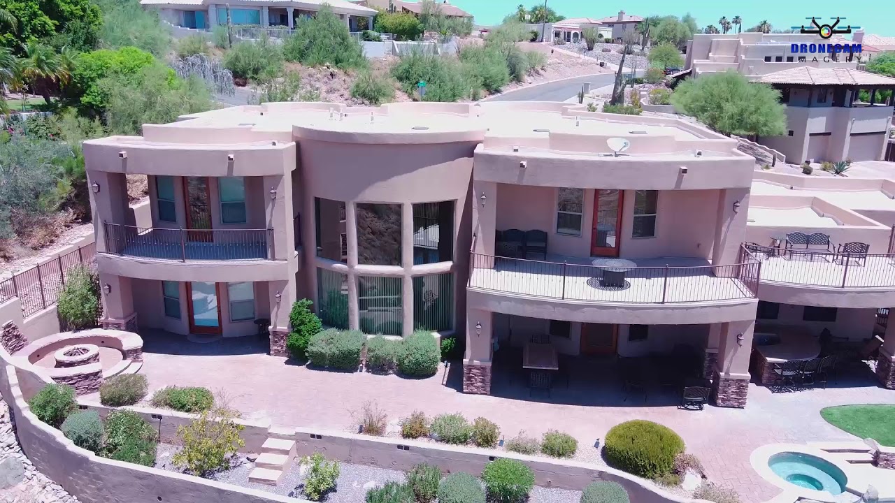 Aerial Video of Beautiful Custom Home in Fountain Hills