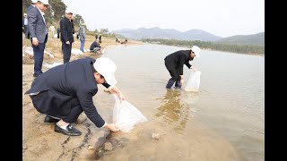 Thành phố Uông Bí thả 12.000 con giống thủy sản nhân kỷ niệm 66 năm Ngày truyền thống ngành Thủy sản Việt Nam